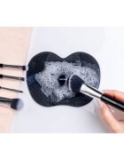 Notino Makeup Brushes Silicone Cleaning Mat For Make-Up Brushes krtačka za čiščenje čopičev Black 1 kos