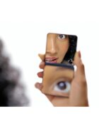 Notino Mirrors Magnifying Compact Mirror kozmetično ogledalce Black 1 kos
