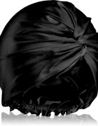 Notino Silk Collection Hair wrap svilnat turban za lase Black 1 kos
