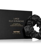 Notino Silk Collection Large scrunchie svilena elastika za lase Black 1 kos