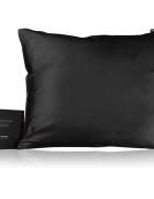 Notino Silk Collection Pillowcase svilena prevleka za vzglavnik Black 50x60 cm