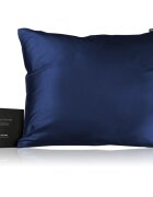 Notino Silk Collection Pillowcase svilena prevleka za vzglavnik Navy Blue 50x60 cm