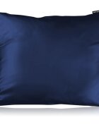 Notino Silk Collection Pillowcase svilena prevleka za vzglavnik Navy Blue 50x60 cm