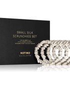 Notino Silk Collection Small Scrunchie Set set svilenih elastik za lase odtenek Cream