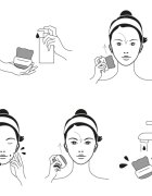 Notino Spa Collection Double-sided cleansing brush čistilna krtačka za obraz Grey