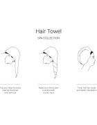 Notino Spa Collection Hair Towel brisača za lase Lilac 1 kos