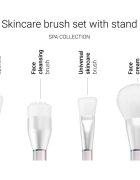 Notino Spa Collection Skincare brush set with stand set čopičev za nego kože