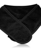 Notino Spa Collection Spa headband and make-up removal pads set set za odstranjevanje ličil s spa naglavnim trakom Black 7 kos