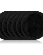 Notino Spa Collection Spa headband and make-up removal pads set set za odstranjevanje ličil s spa naglavnim trakom Black 7 kos