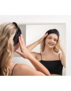 Notino Spa Collection Spa headband and make-up removal pads set set za odstranjevanje ličil s spa naglavnim trakom Black 7 kos