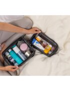 Notino Travel Collection Clear Organizer Set potovalni set za kozmetiko Black