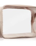 Notino Travel Collection Extra Large Clear Organizer prozorna kozmetična torbica XL Beige 275x20x125 cm 1 kos