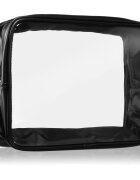 Notino Travel Collection Extra Large Clear Organizer prozorna kozmetična torbica XL Black 275x20x125 cm 1 kos