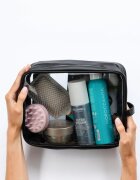 Notino Travel Collection Extra Large Clear Organizer prozorna kozmetična torbica XL Black 275x20x125 cm 1 kos