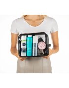 Notino Travel Collection Extra Large Clear Organizer prozorna kozmetična torbica XL Black 275x20x125 cm 1 kos