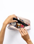 Notino Travel Collection Large Clear Organizer prozorna kozmetična torbica L Beige 1 kos