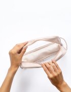 Notino Travel Collection Large Clear Organizer prozorna kozmetična torbica L Beige 1 kos