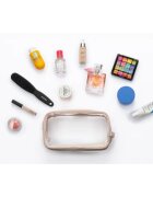 Notino Travel Collection Large Clear Organizer prozorna kozmetična torbica L Beige 1 kos