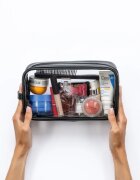 Notino Travel Collection Large Clear Organizer prozorna kozmetična torbica L Black 26x14x85 cm 1 kos