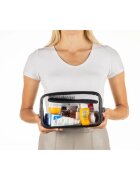 Notino Travel Collection Large Clear Organizer prozorna kozmetična torbica L Black 26x14x85 cm 1 kos