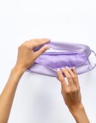 Notino Travel Collection Large Clear Organizer prozorna kozmetična torbica L Purple 1 kos