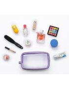 Notino Travel Collection Large Clear Organizer prozorna kozmetična torbica L Purple 1 kos