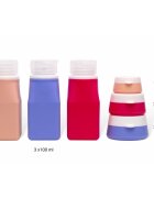 Notino Travel Collection Silicone Travel Bottles Set potovalne stekleničke