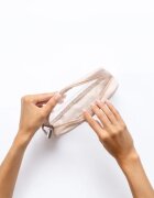 Notino Travel Collection Small Clear Organizer prozorna kozmetična torbica transparenten (M)transparentna (F)transparentno (N) S Beige 20x10x5 cm 1 ko