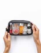 Notino Travel Collection Small Clear Organizer prozorna kozmetična torbica transparenten (M)transparentna (F)transparentno (N) S Black 20x10x5 cm 1 ko