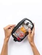 Notino Travel Collection Small Clear Organizer prozorna kozmetična torbica transparenten (M)transparentna (F)transparentno (N) S Black 20x10x5 cm 1 ko