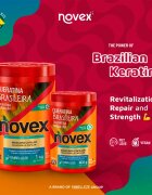 Novex Brazilian Keratin obnovitvena maska za poškodovane lase 400 g
