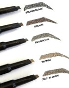 Nudestix Stylus svinčnik in gel za obrvi odtenek Ash Brown