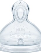 NUK First Choice Flow Control cucelj za stekleničko 6m+ 2 kos