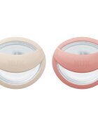 NUK Perfect Match 0-6m duda Red 2 kos