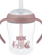 NUK Perfect Match Bear steklenička s slamico 8m+ 1 kos