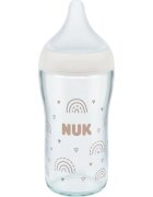 NUK Perfect Match Glass Bottle steklenička za dojenčke z indikatorjem temperature 3m+ 1 kos