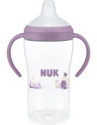 NUK Perfect Match Hippo steklenička za učenje pitja z indikatorjem temperature 6m+ 1 kos