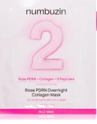 Numbuzin No. 2 Rose PDRN OverNight Collagen Mask globinsko hranilna maska za noč 4 kos