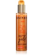 Nuxe Sun Sun Oil Gold SPF 50 olje za sončenje za obraz in telo s posvetlitvenim učinkom 150 ml