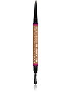 NYX Professional Makeup Blade & Shade svinčnik za obrvi s krtačko odtenek 01 Ash Blonde 0.06 g