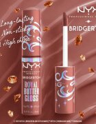 NYX Professional Makeup Bridgerton Royal Butter Gloss sijaj za ustnice odtenek 02 Praline 8 ml