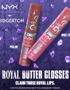 NYX Professional Makeup Bridgerton Royal Butter Gloss sijaj za ustnice odtenek 02 Praline 8 ml