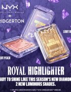 NYX Professional Makeup Bridgerton Royal Highlighter osvetljevalec odtenek 01 Iridescent Peach 5 g