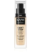 NYX Professional Makeup Can't Stop Won't Stop Full Coverage Foundation visoko prekrivni tekoči puder odtenek 6.3 Warm Vanilla 30 ml