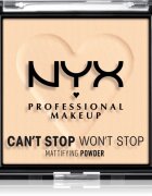 NYX Professional Makeup Can't Stop Won't Stop Mattifying Powder matirajoči puder odtenek 01 Fair 6 g