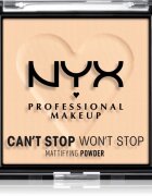 NYX Professional Makeup Can't Stop Won't Stop Mattifying Powder matirajoči puder odtenek 02 Light 6 g
