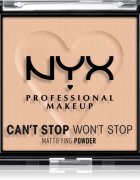 NYX Professional Makeup Can't Stop Won't Stop Mattifying Powder matirajoči puder odtenek 03 Light Medium 6 g