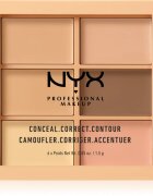 NYX Professional Makeup Conceal. Correct. Contour paleta za konture in korekcijo odtenek 01 Light 6 x 1.5 g