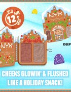 NYX Professional Makeup Gingerbaddie Land Buttermelt paleta osvetljevalcev in rdečil odtenek Deep 1 kos