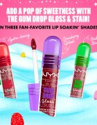 NYX Professional Makeup Gingerbaddie Land Gum Drop sijaj za ustnice odtenek 02 Bubblegum Burst 1 kos